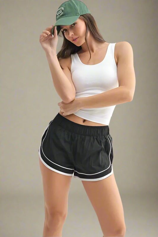 Mono B - Classic Seamless Rib Knit Tank - White