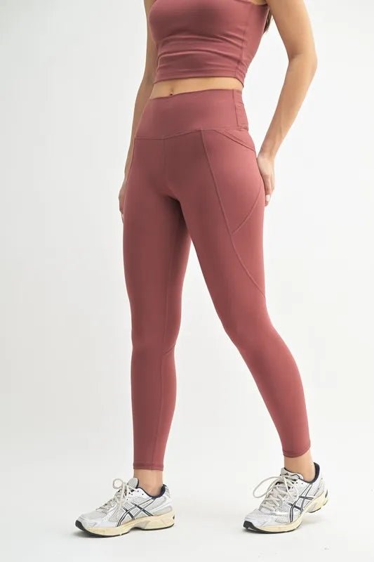 Mono B - Sculpt Fit Leggings – Dusty Rosewood