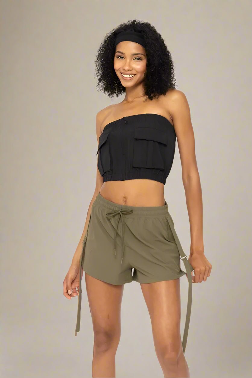 Mono B - Utility Pocket Tube Top – Black