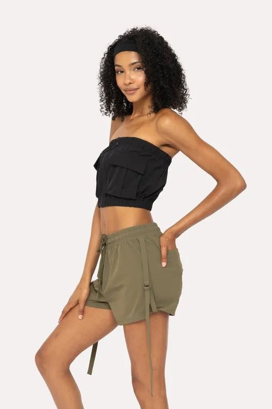 Mono B - Utility Pocket Tube Top – Black