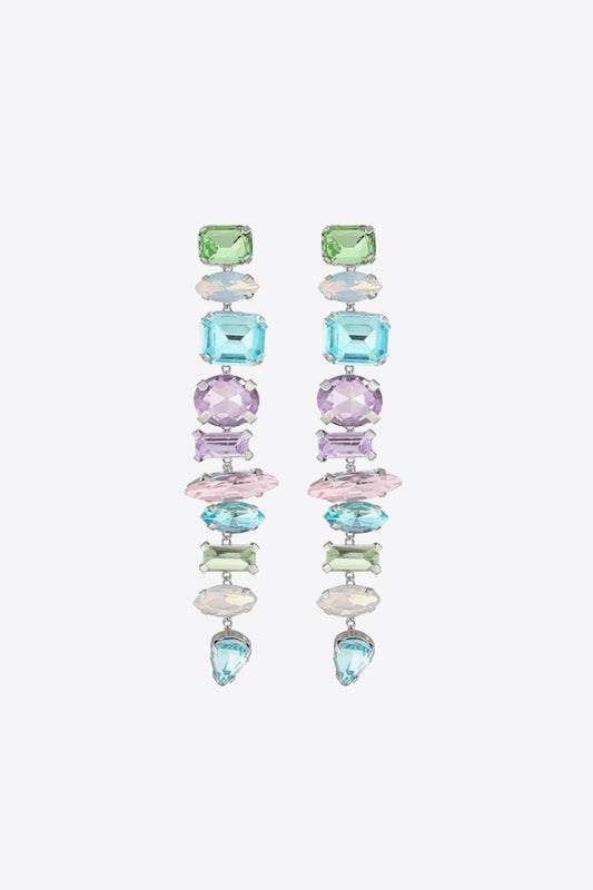Multicolored Glass Stone Dangle EarringsEarringsBeach Rose Co.
