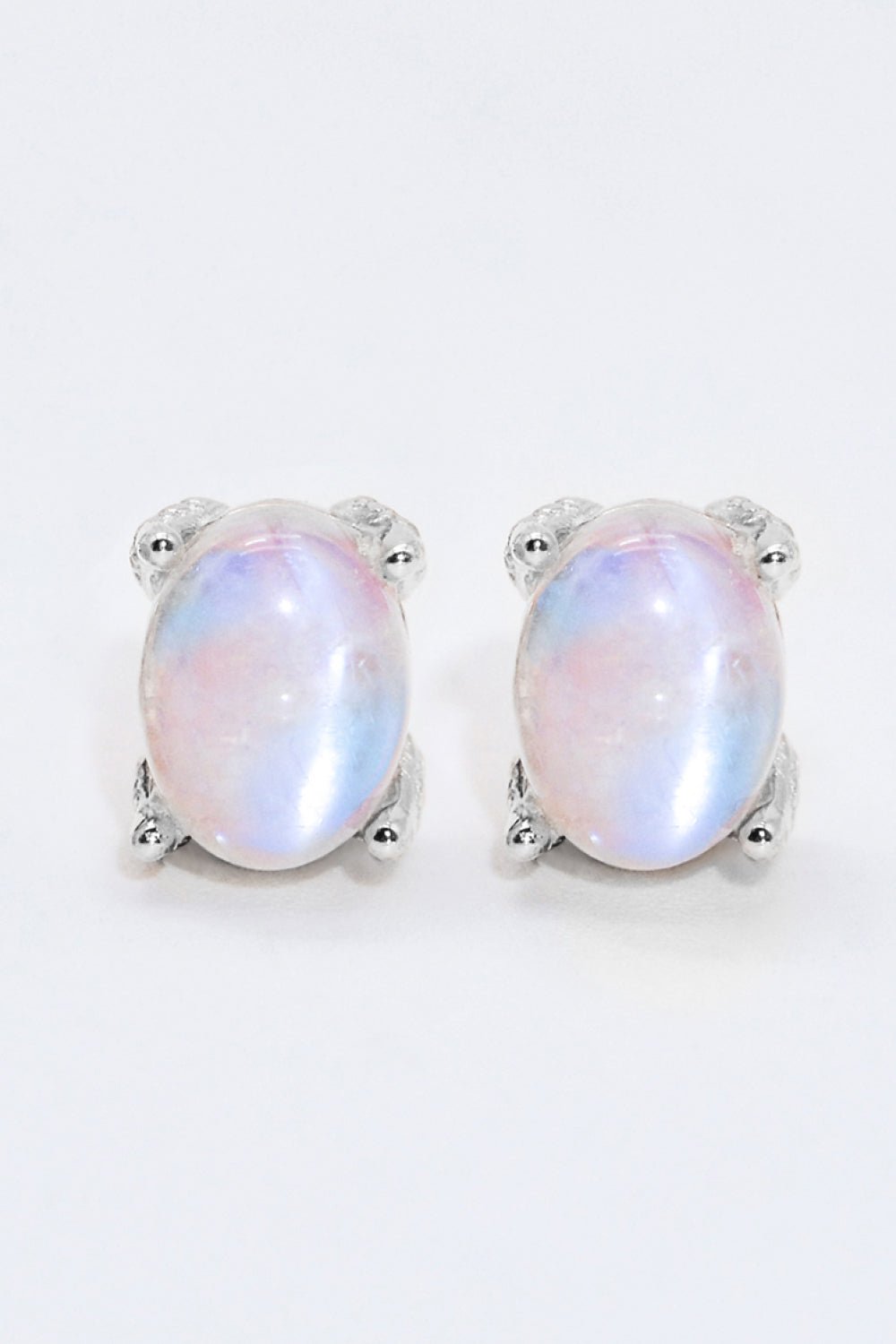 Natural Moonstone Stud EarringsEarringsBeach Rose Co.