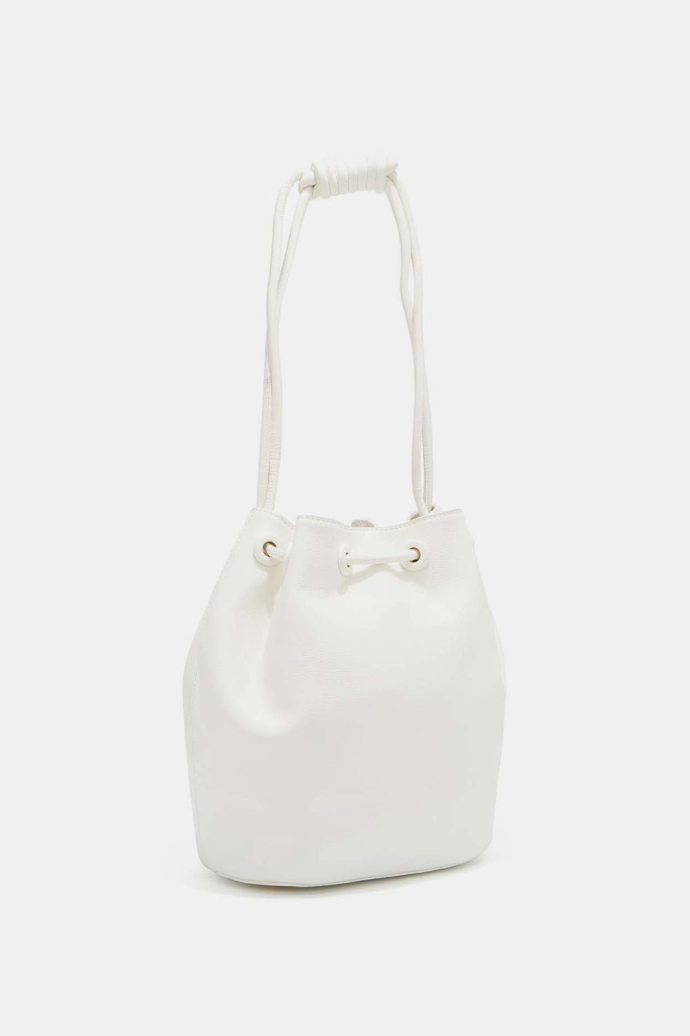 Nicole Lee USA - Pebbled Vegan Leather Amy Studded Bucket Bag