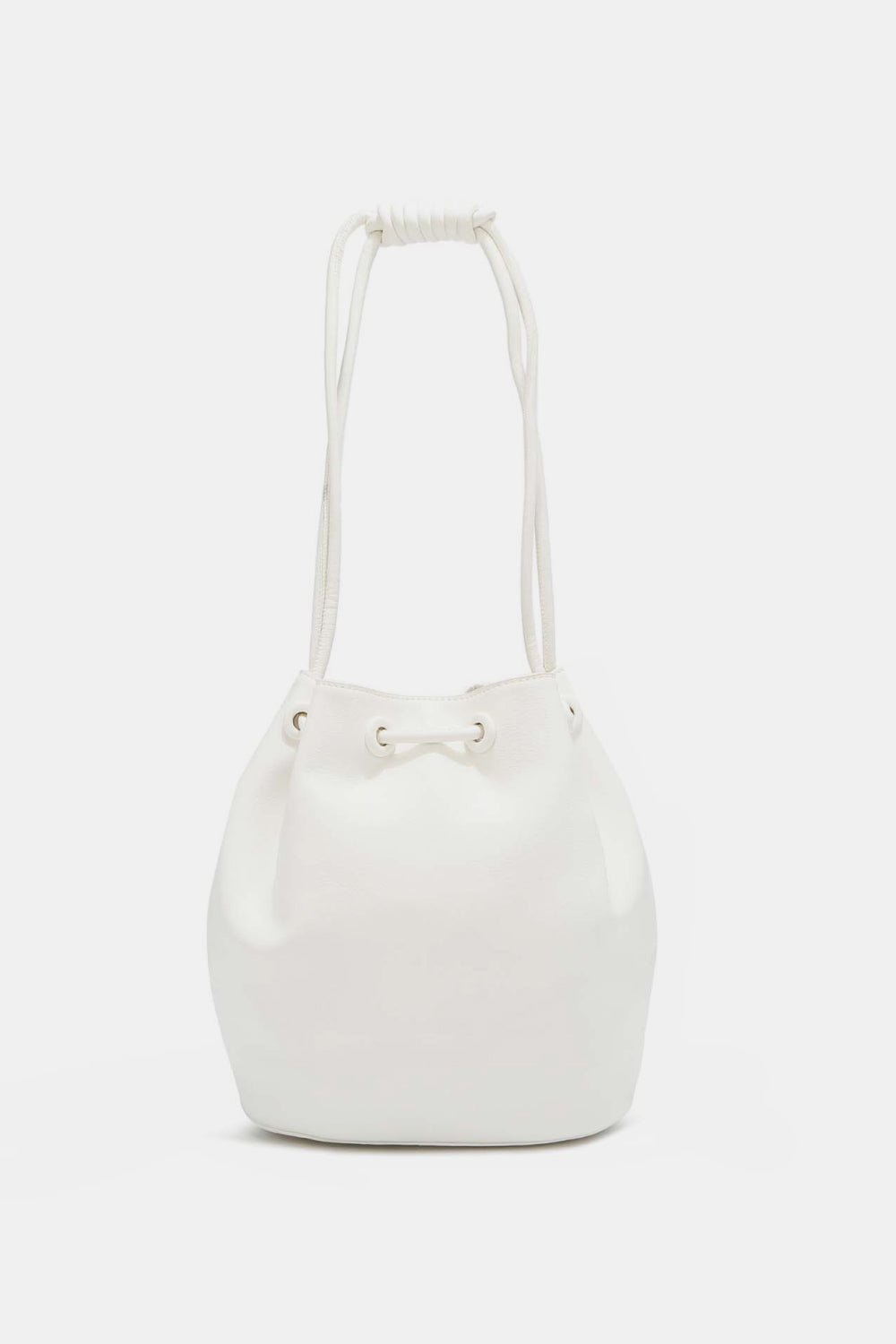 Nicole Lee USA - Pebbled Vegan Leather Amy Studded Bucket Bag