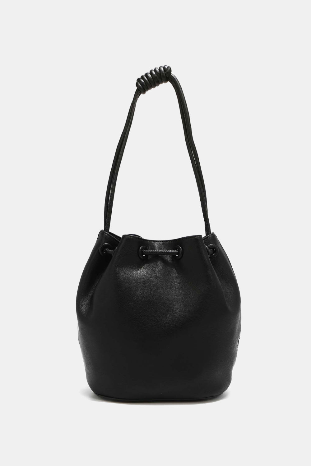 Nicole Lee USA - Pebbled Vegan Leather Amy Studded Bucket Bag