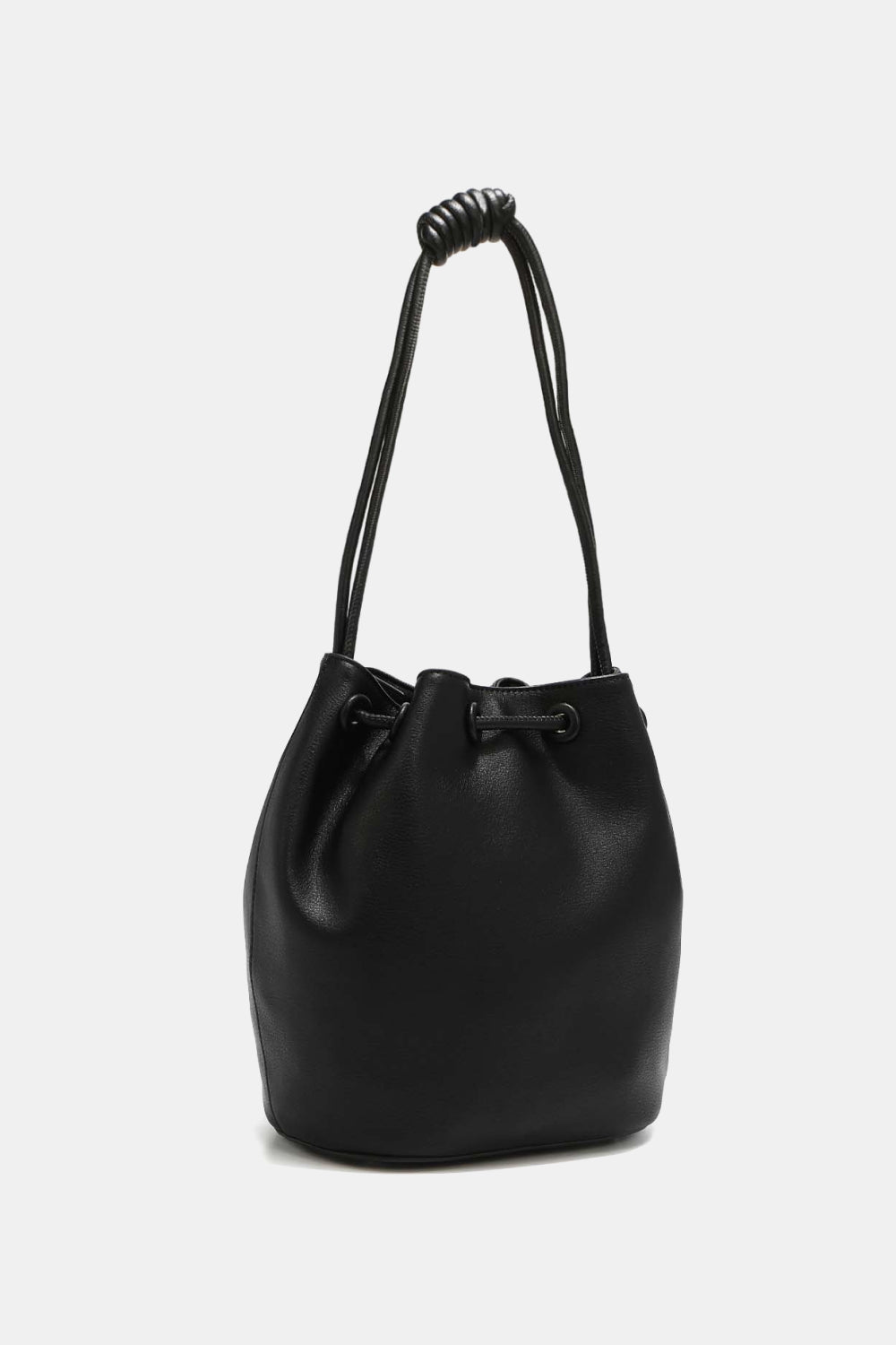 Nicole Lee USA - Pebbled Vegan Leather Amy Studded Bucket Bag