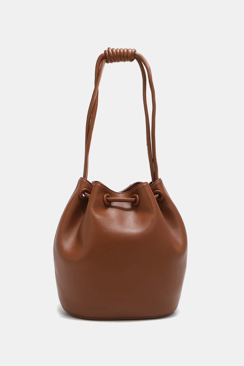 Nicole Lee USA - Pebbled Vegan Leather Amy Studded Bucket Bag