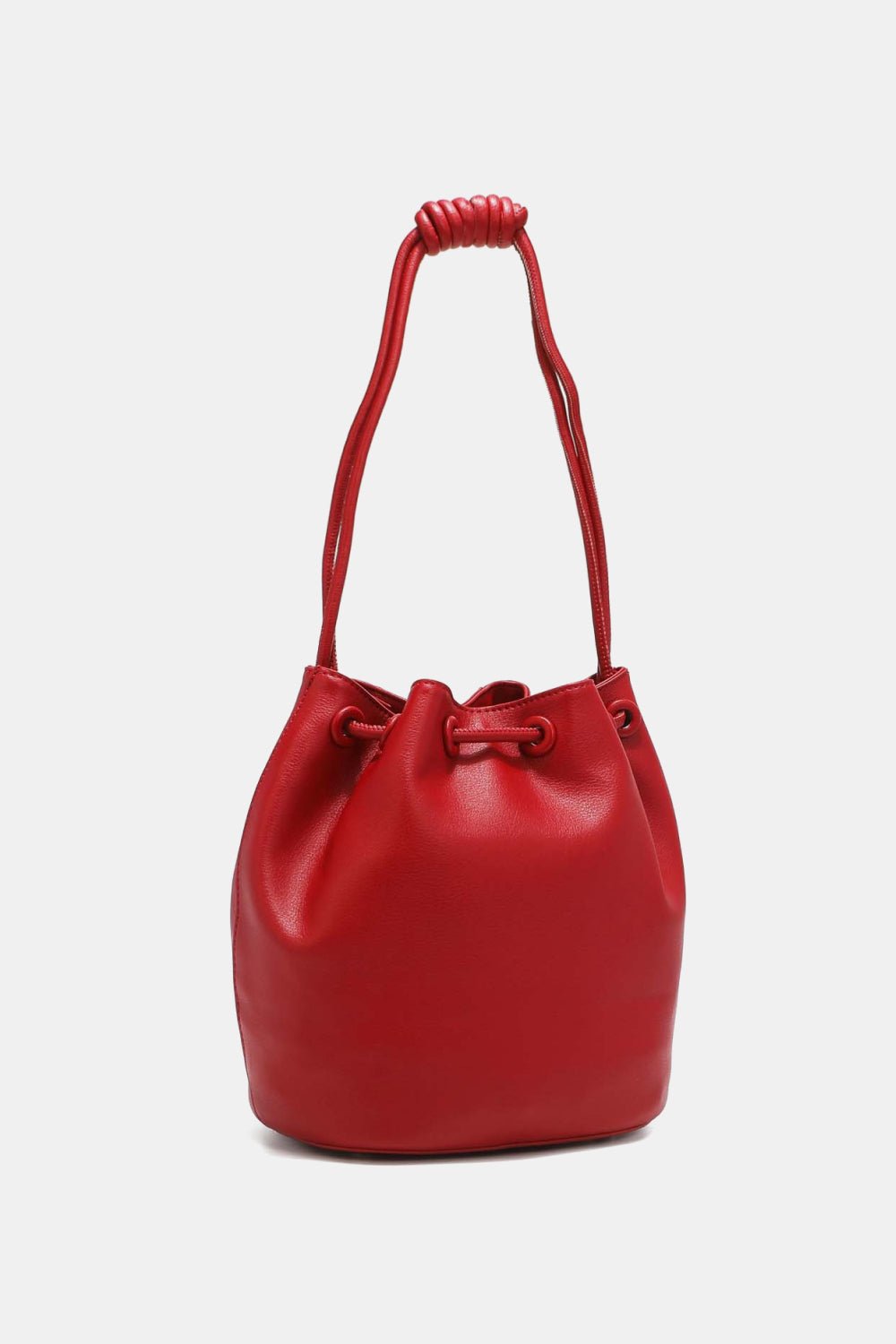 Nicole Lee USA - Pebbled Vegan Leather Amy Studded Bucket Bag