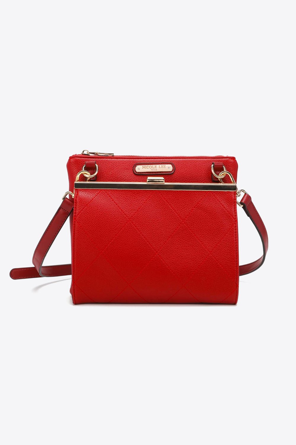 Nicole Lee USA - Pebbled Vegan Leather Cross Body Bag