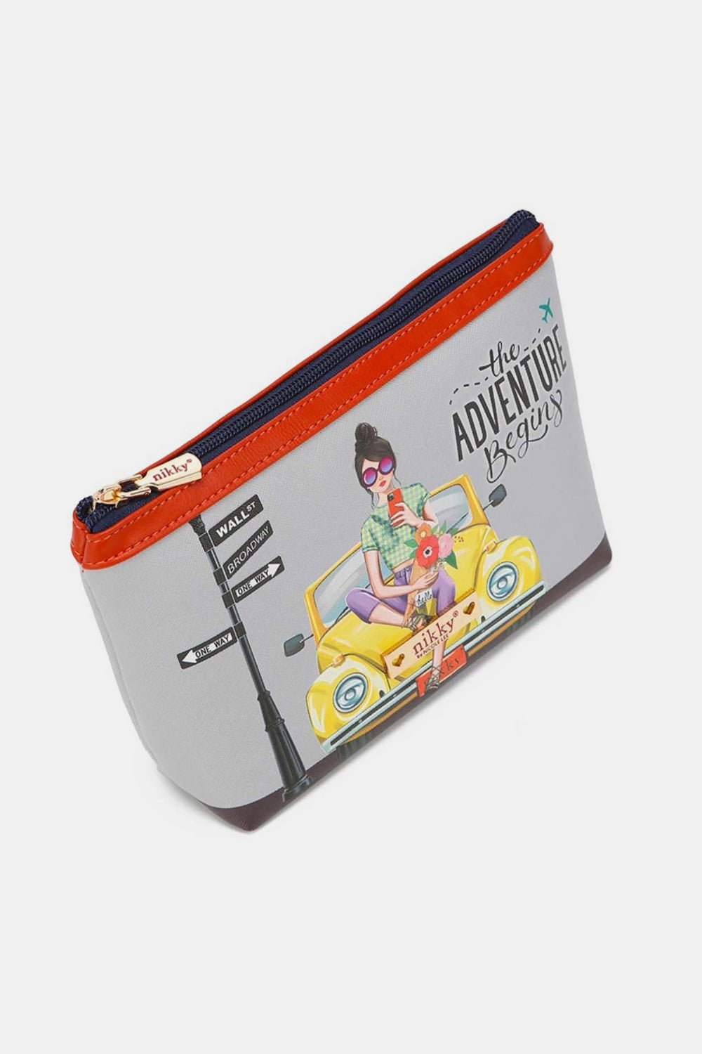 Nicole Lee USA - Printed Eco - Leather Cosmetic Pouch