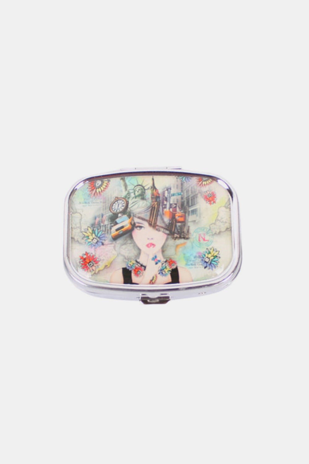 Nicole Lee USA - Printed Metallic Rectangular Pill Case