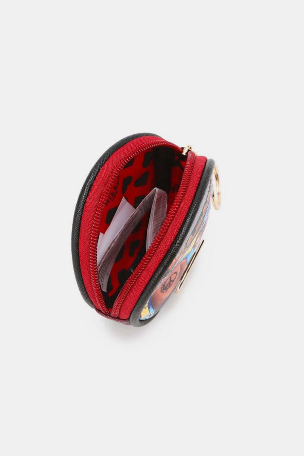 Nicole Lee USA - Round Eco - Leather Mini Keychain Coin Purse