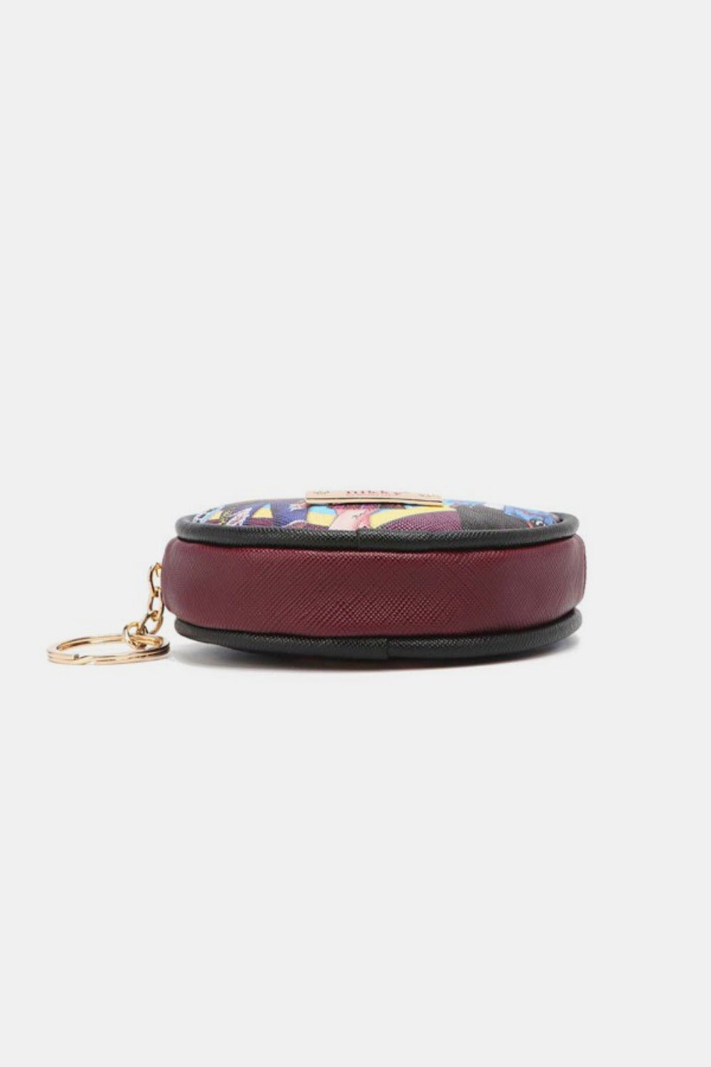 Nicole Lee USA - Round Eco - Leather Mini Keychain Coin Purse