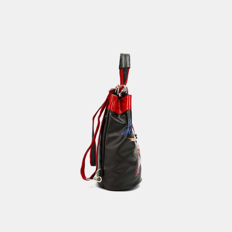 Nicole Lee USA - Vegan Leather Bucket Bag Backpack