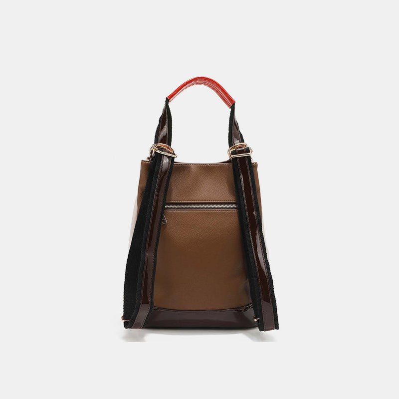 Nicole Lee USA - Vegan Leather Bucket Bag Backpack