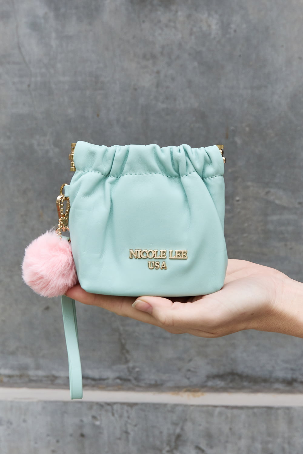 Nicole Lee USA - Vegan Leather Pom - Pom Pouch