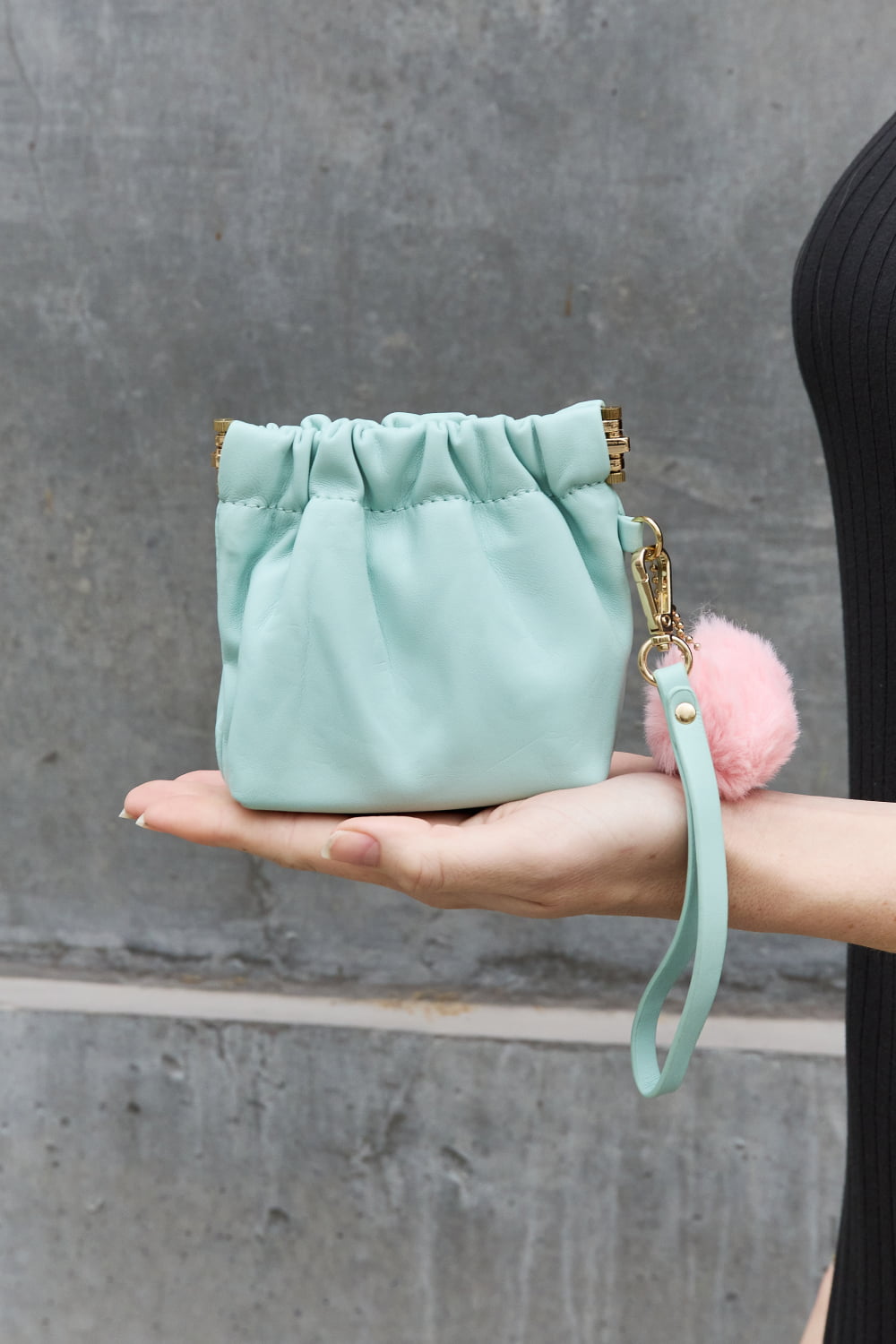 Nicole Lee USA - Vegan Leather Pom - Pom Pouch