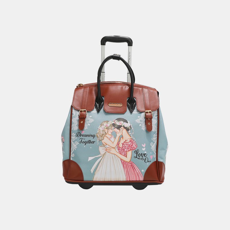 Nicole Lee USA - Vegan Leather Printed Roller Bag