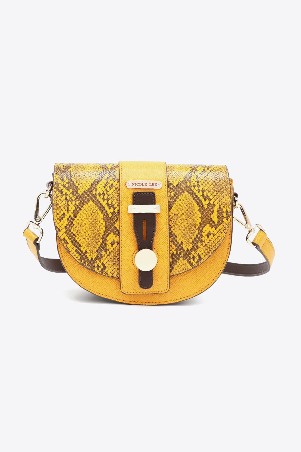 Nicole Lee USA - Vegan Leather Python Print 3 - Piece Bag Set