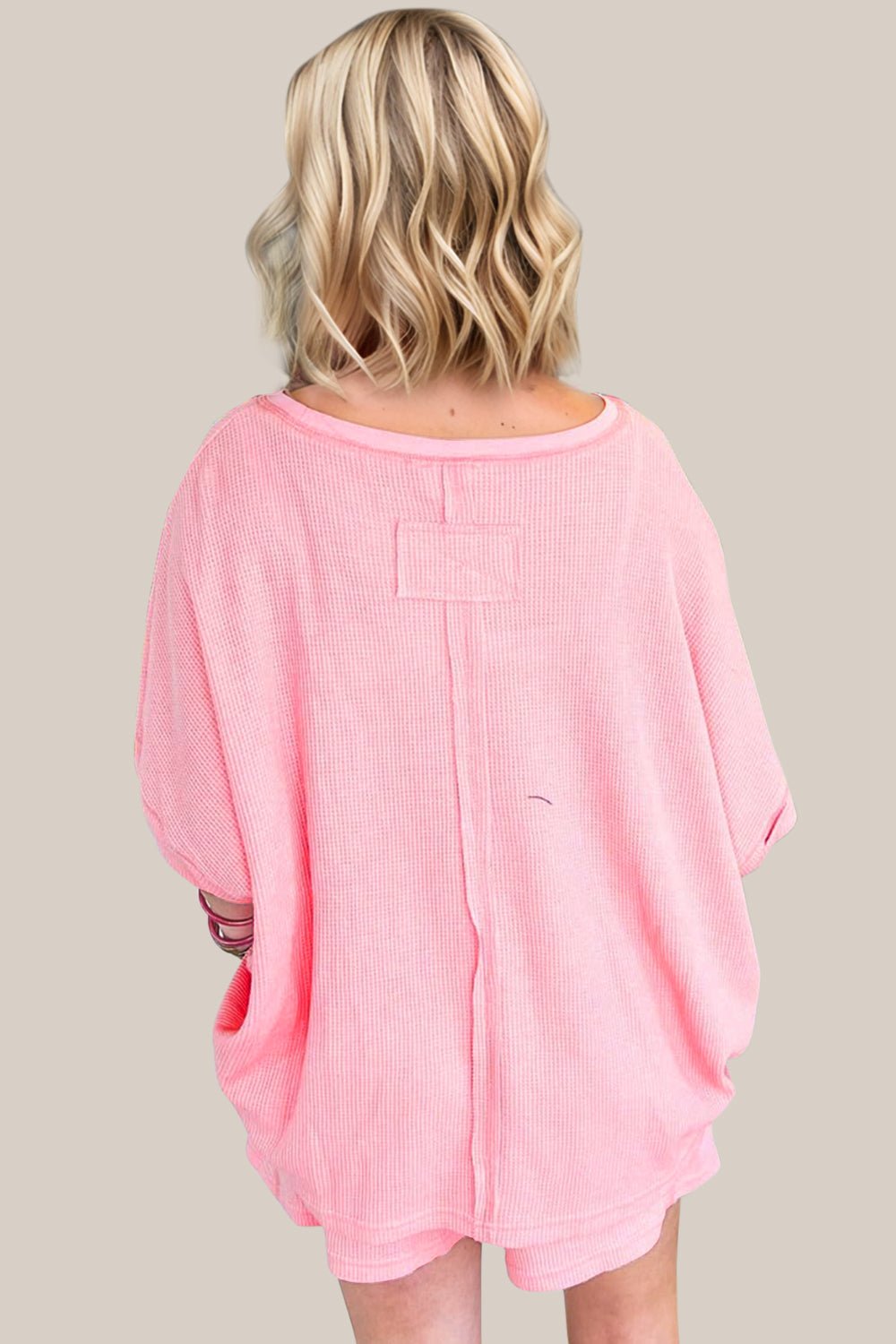 OH - Dusty Pink Half Sleeve Top and Shorts Set