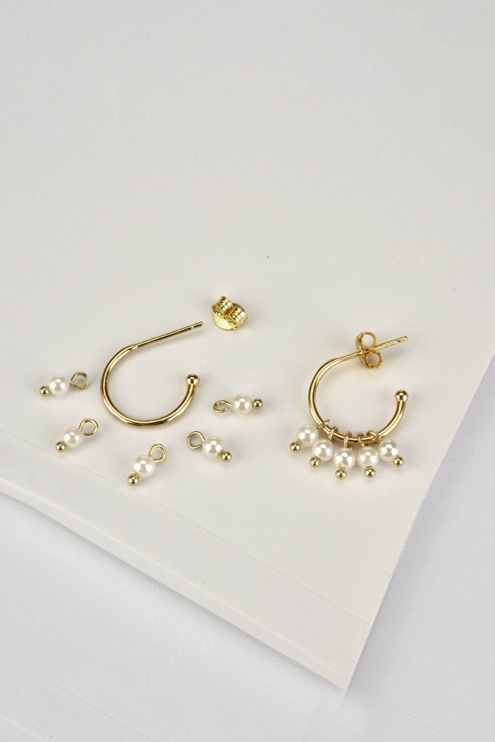 Pearl C-Hoop EarringsEarringsBeach Rose Co.