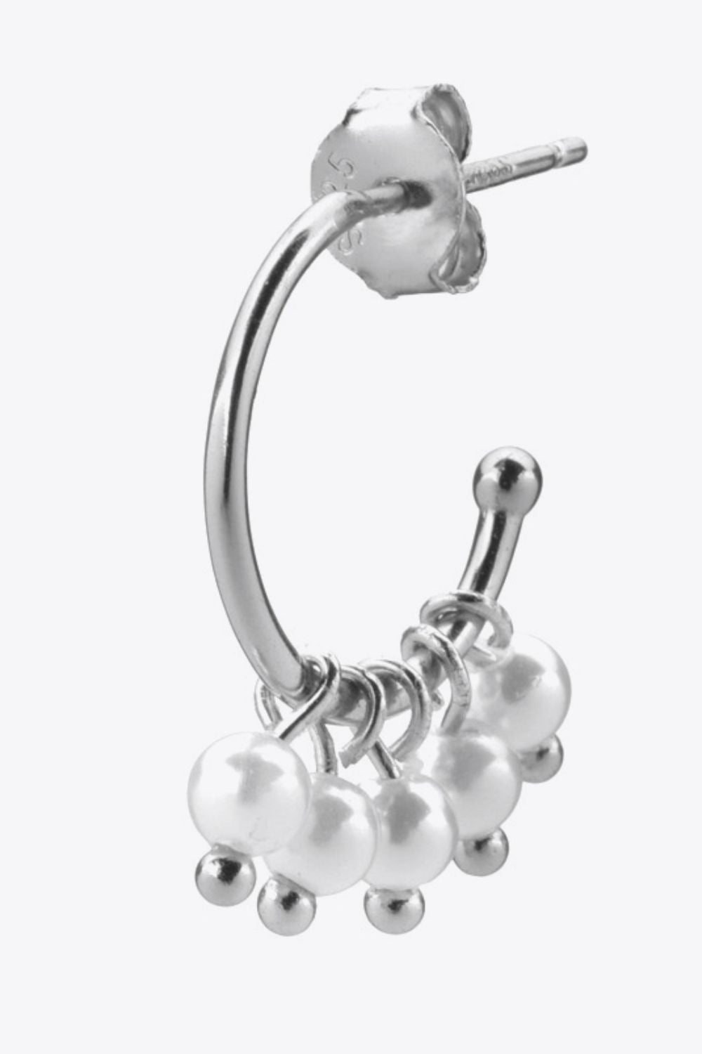 Pearl C-Hoop EarringsEarringsBeach Rose Co.