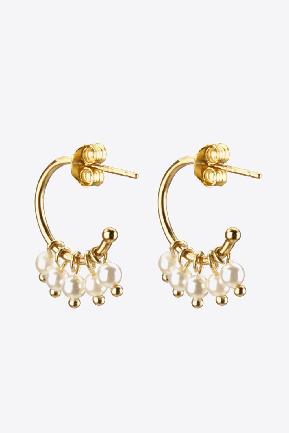 Pearl C-Hoop EarringsEarringsBeach Rose Co.