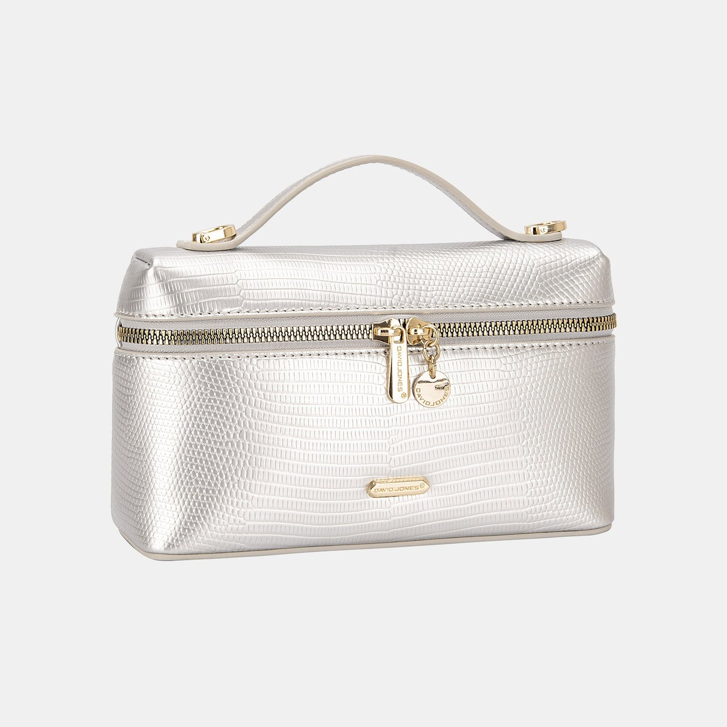 Pearl Finish Textured Small Vegan Leather HandbagHandbagDavid Jones