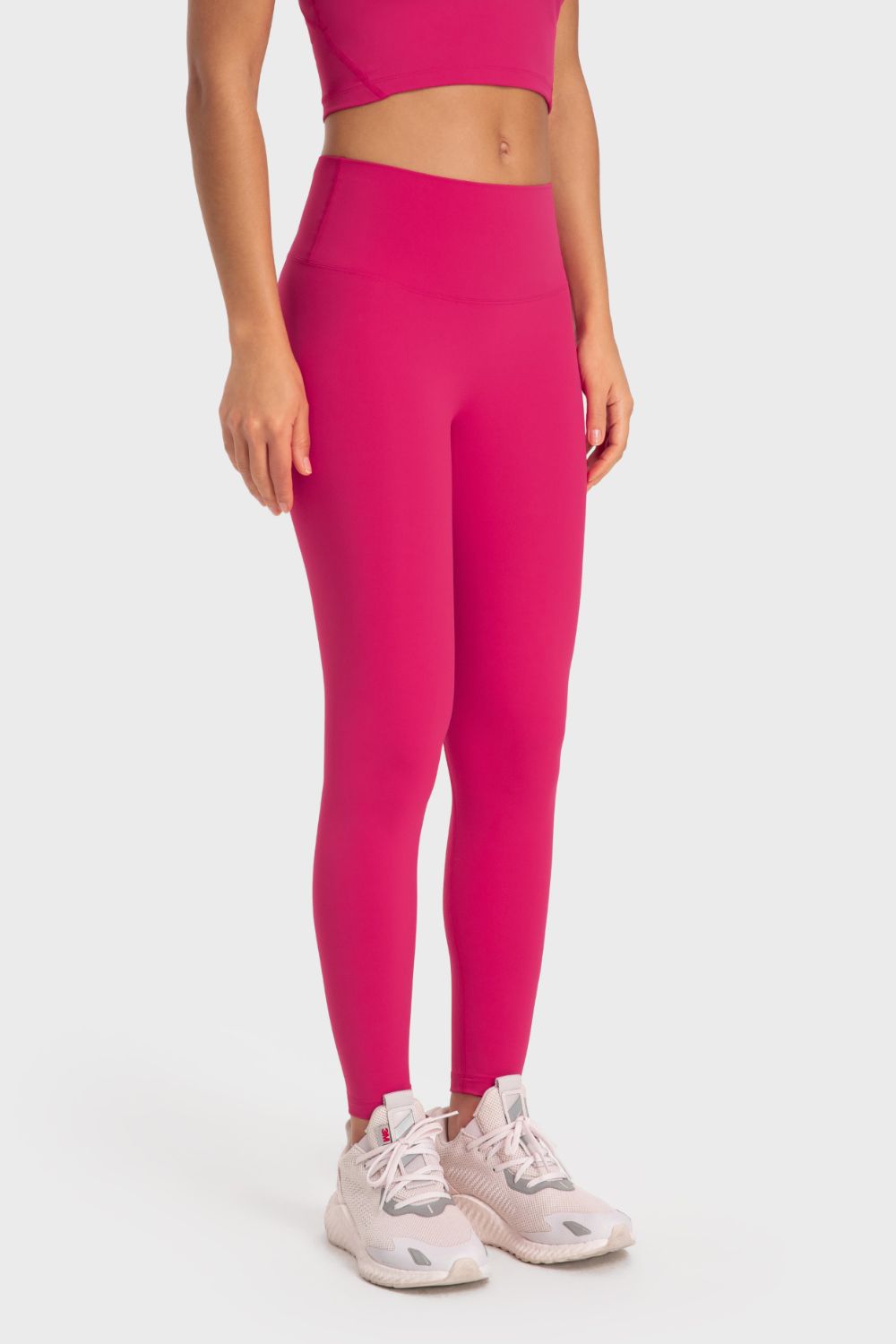 Beach Rose Co.Wide Waistband Full Length Active Leggings