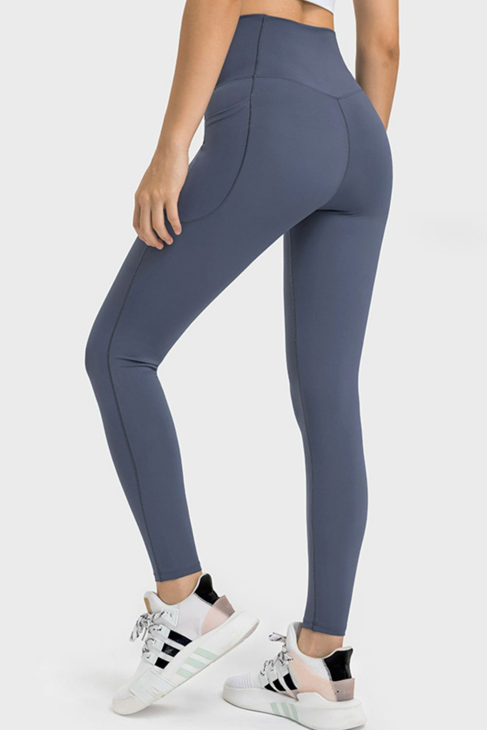 Beach Rose Co.V - Waist Yoga Leggings with Pockets