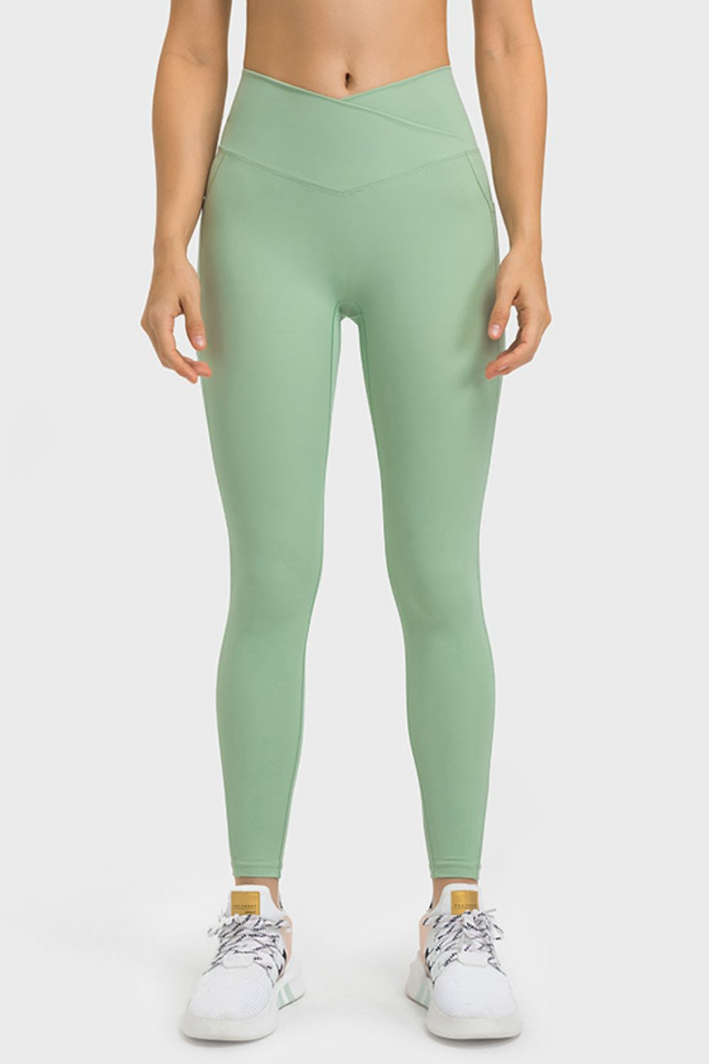 Beach Rose Co.V - Waist Yoga Leggings with Pockets