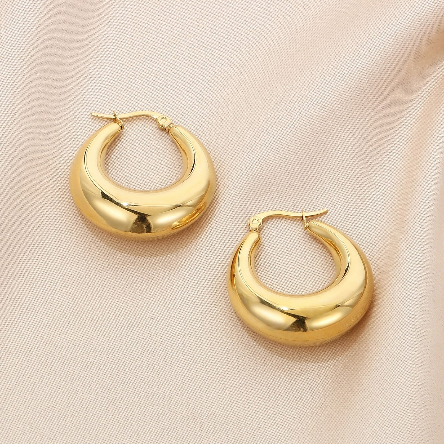 Beach Rose Co.Hinged Hoop Earrings