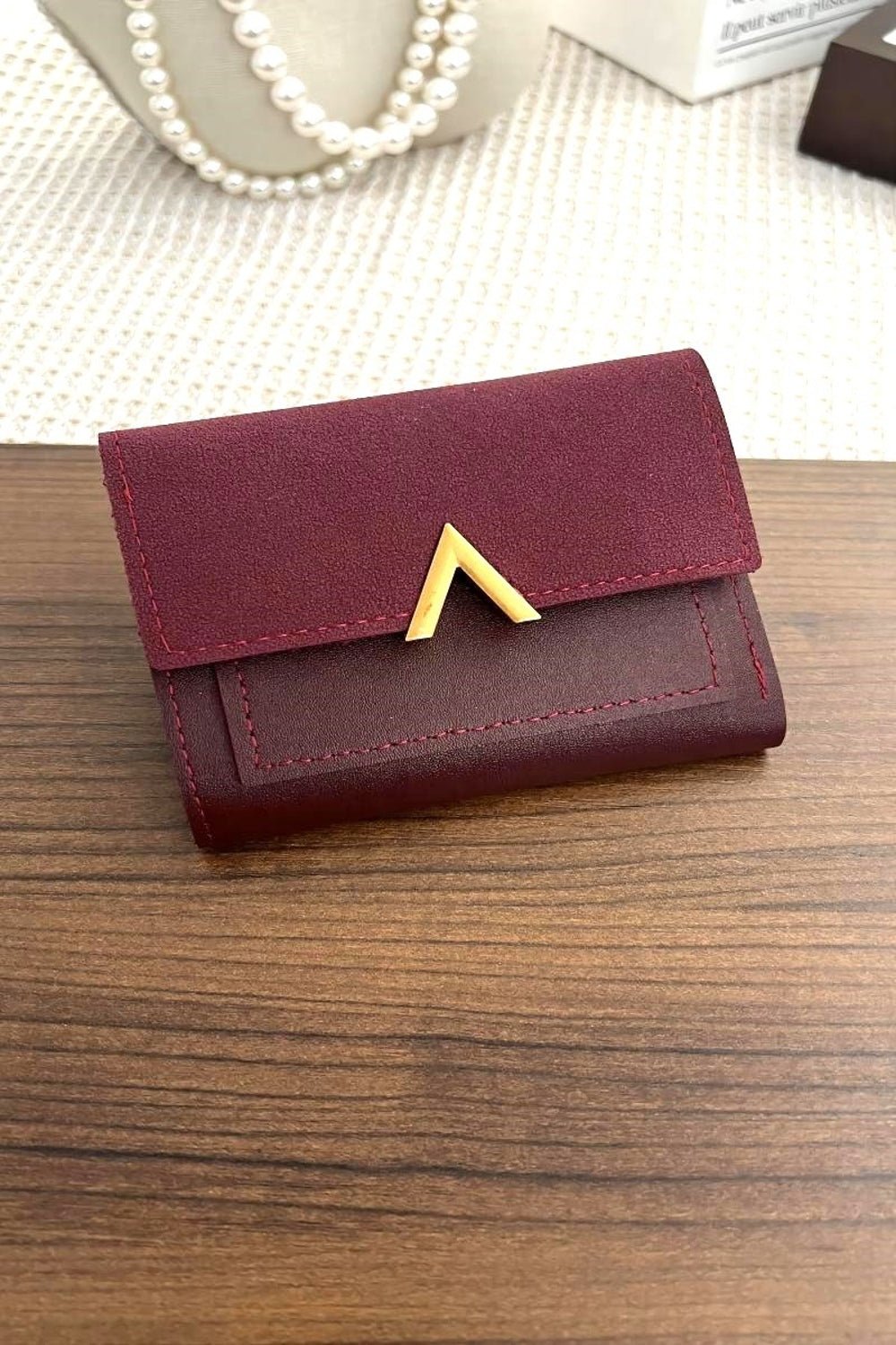 ZenanaVegan Leather Compact Trifold Wallet