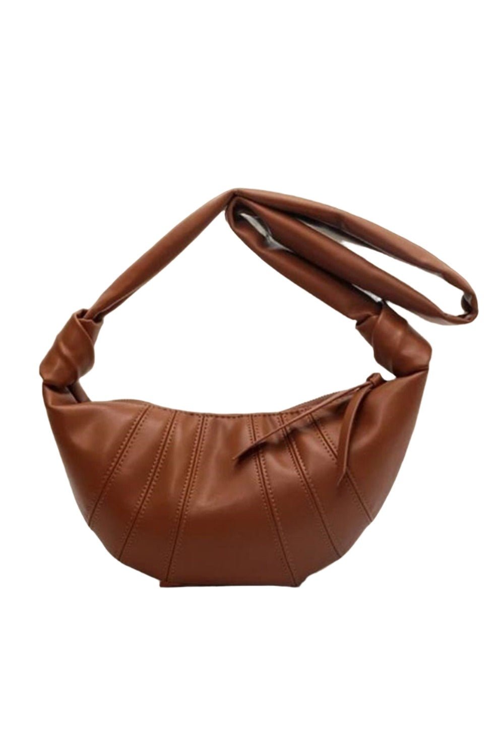 ZenanaVegan Leather Croissant Crossbody Bag