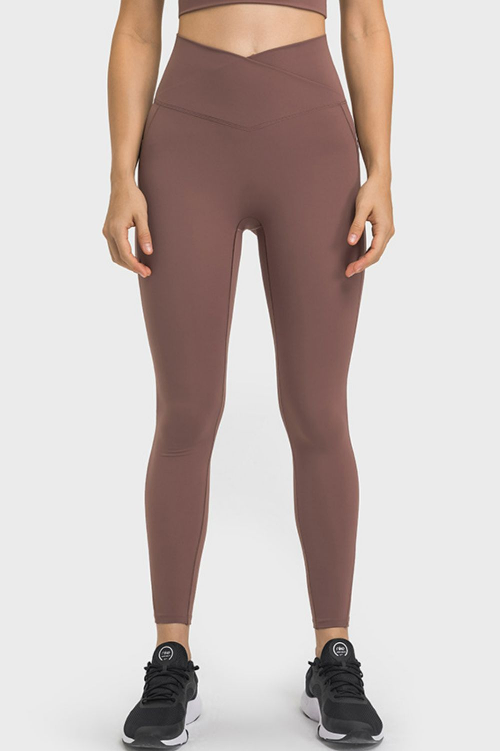 Beach Rose Co.V - Waist Yoga Leggings with Pockets