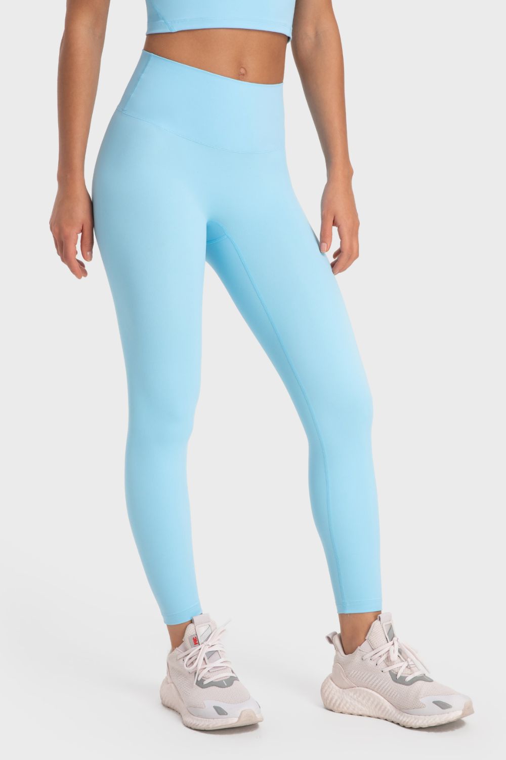 Beach Rose Co.Wide Waistband Full Length Active Leggings