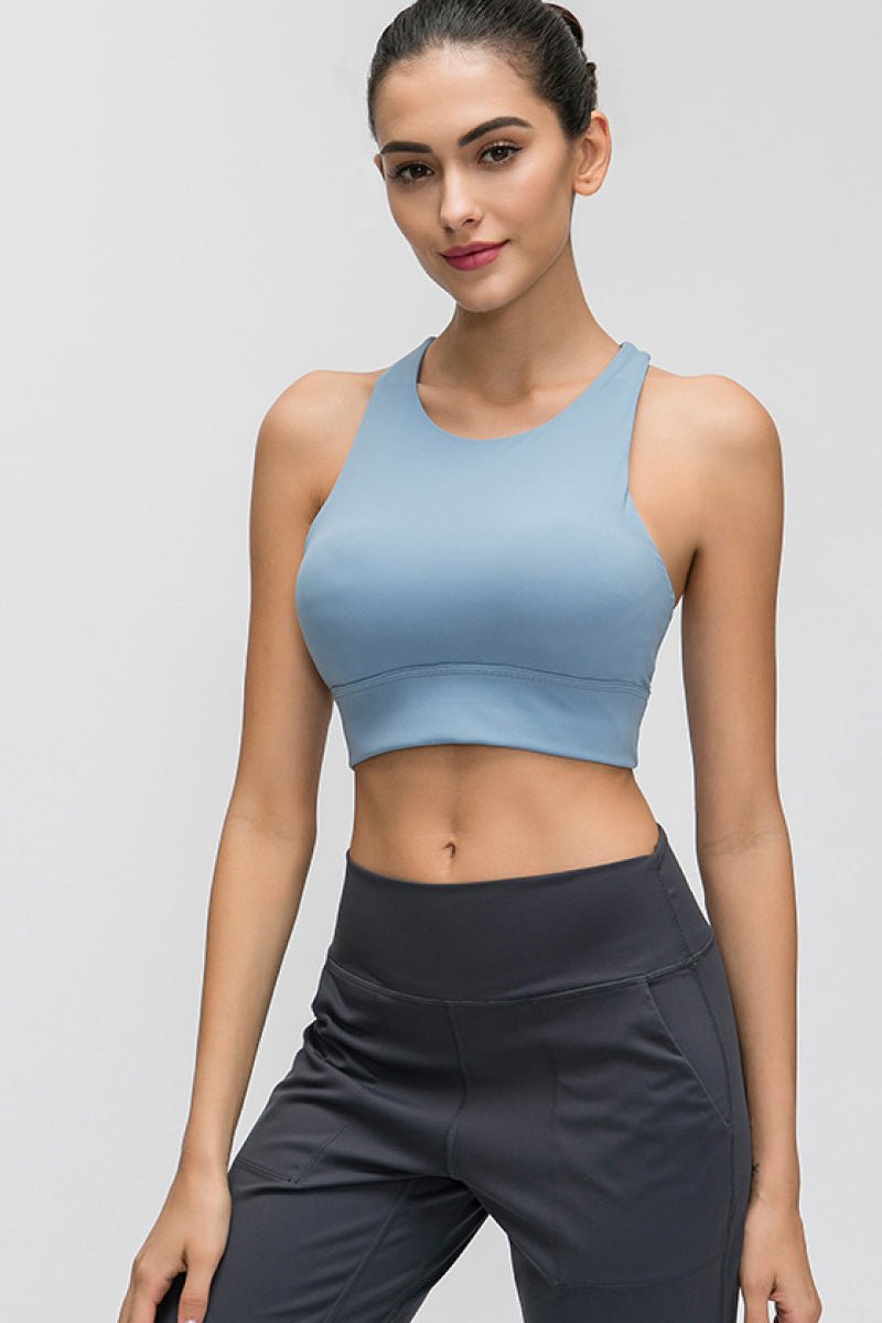 Beach Rose Co.Halter Keyhole Sports Bra