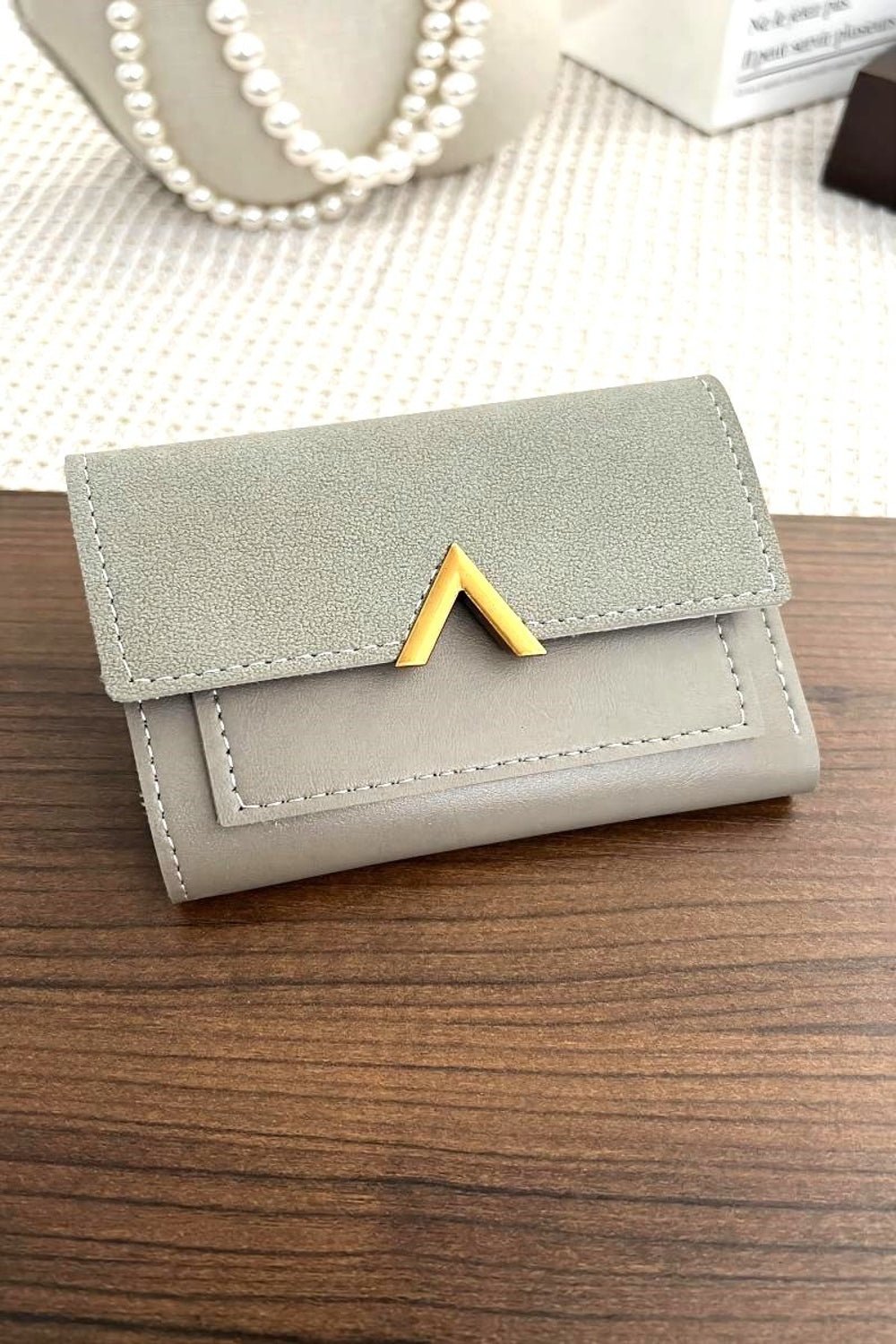 ZenanaVegan Leather Compact Trifold Wallet