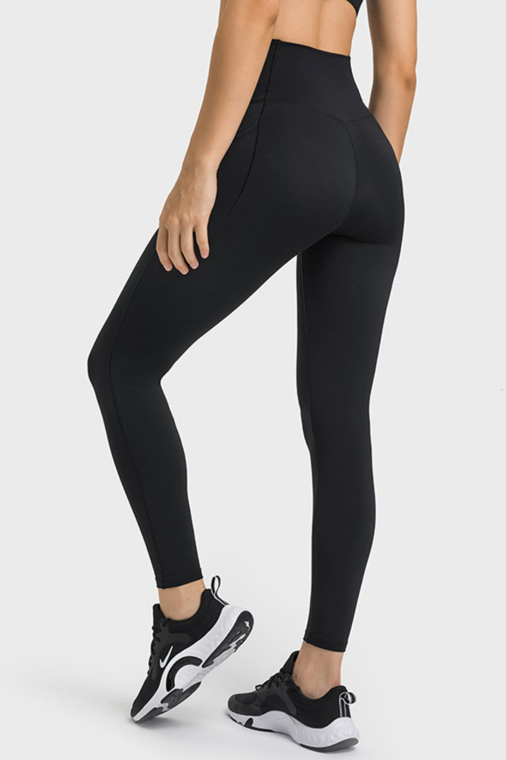 Beach Rose Co.V - Waist Yoga Leggings with Pockets