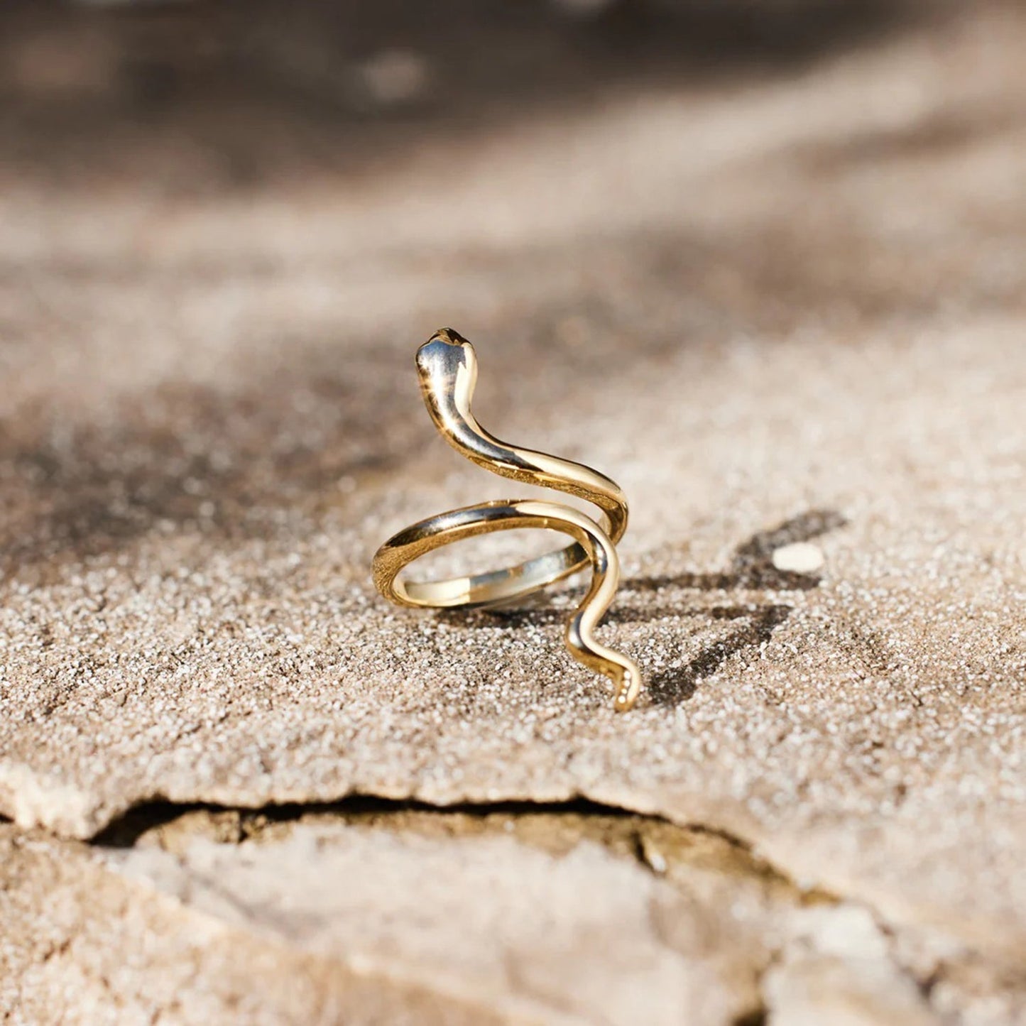 Beach Rose Co.Gold Snake Wrap Ring