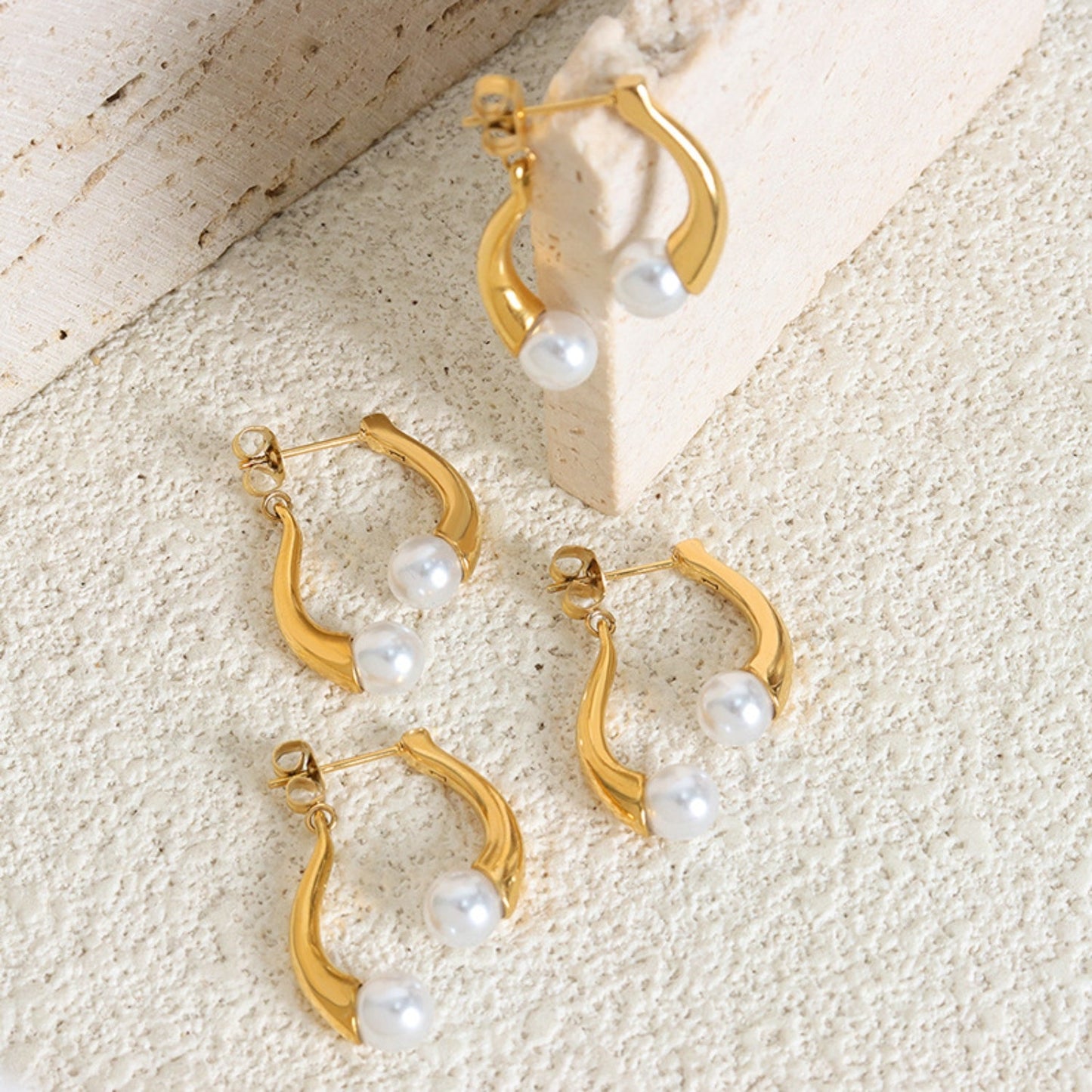 Beach Rose Co.Pearl Jacket Earrings