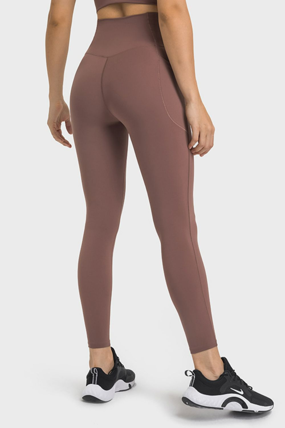 Beach Rose Co.V - Waist Yoga Leggings with Pockets