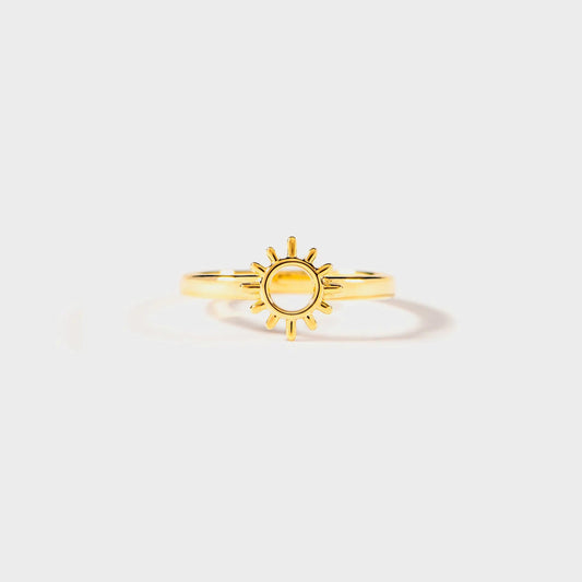 Beach Rose Co.Gold Sunburst Ring