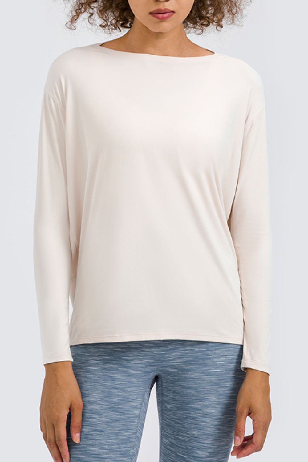 Beach Rose Co.Loose Fit Long Sleeve Active Top