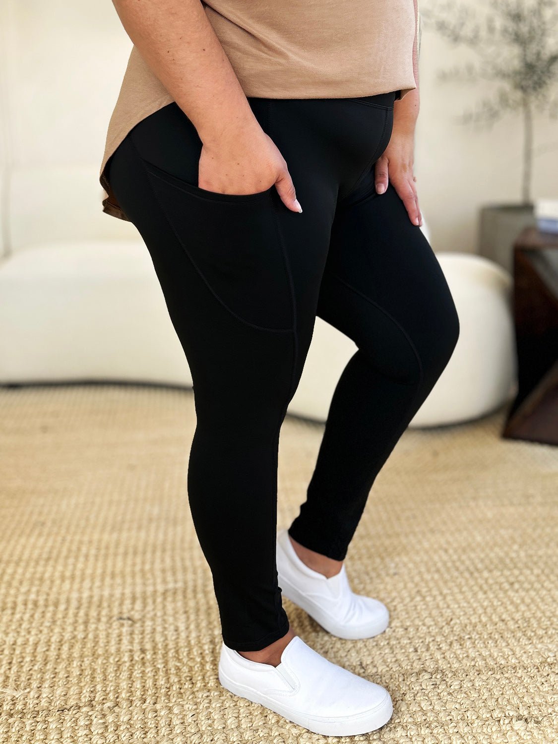 Beach Rose Co.Wide Waistband Yoga Pants