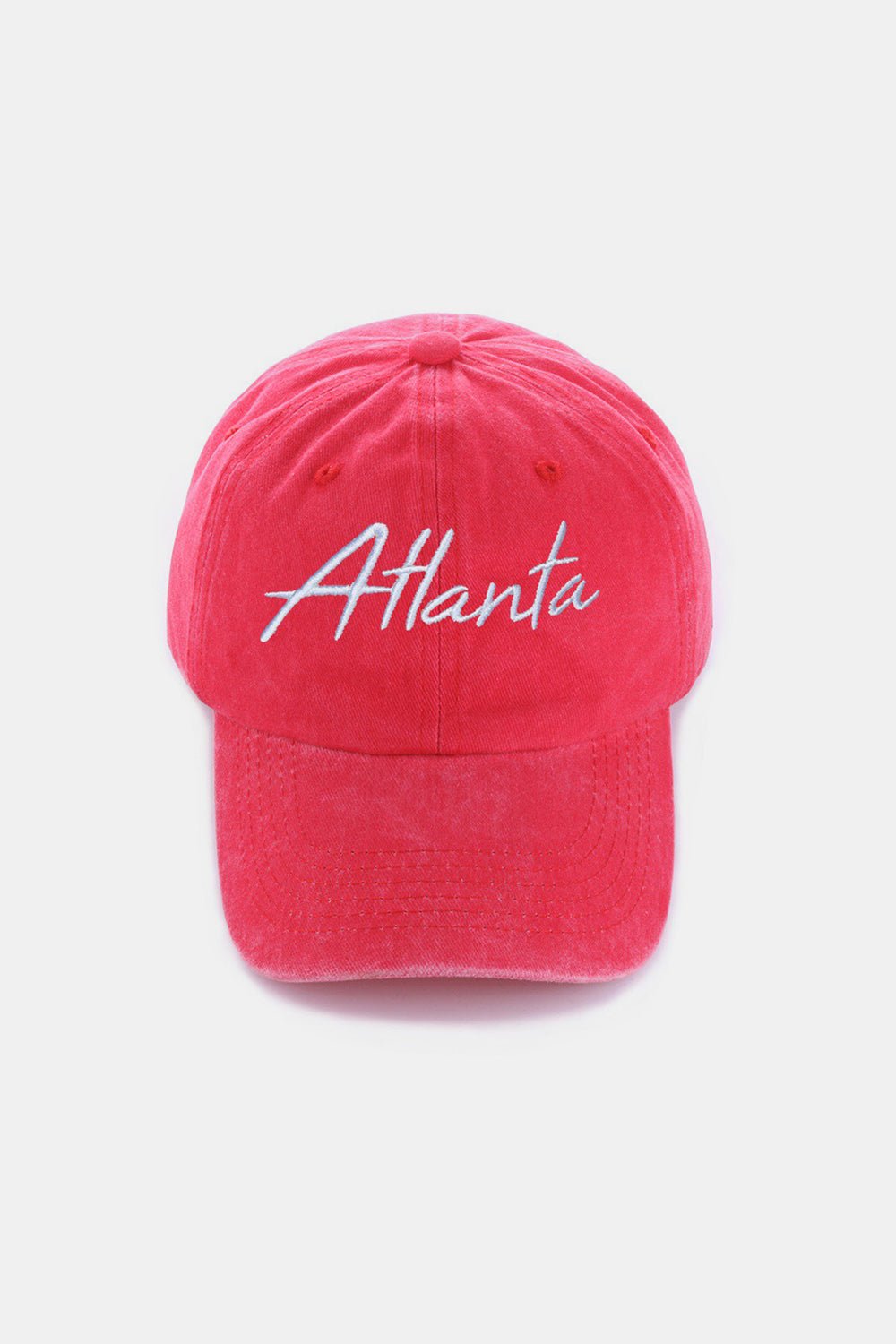 ZenanaWashed Cotton ATLANTA Embroidered Baseball Cap