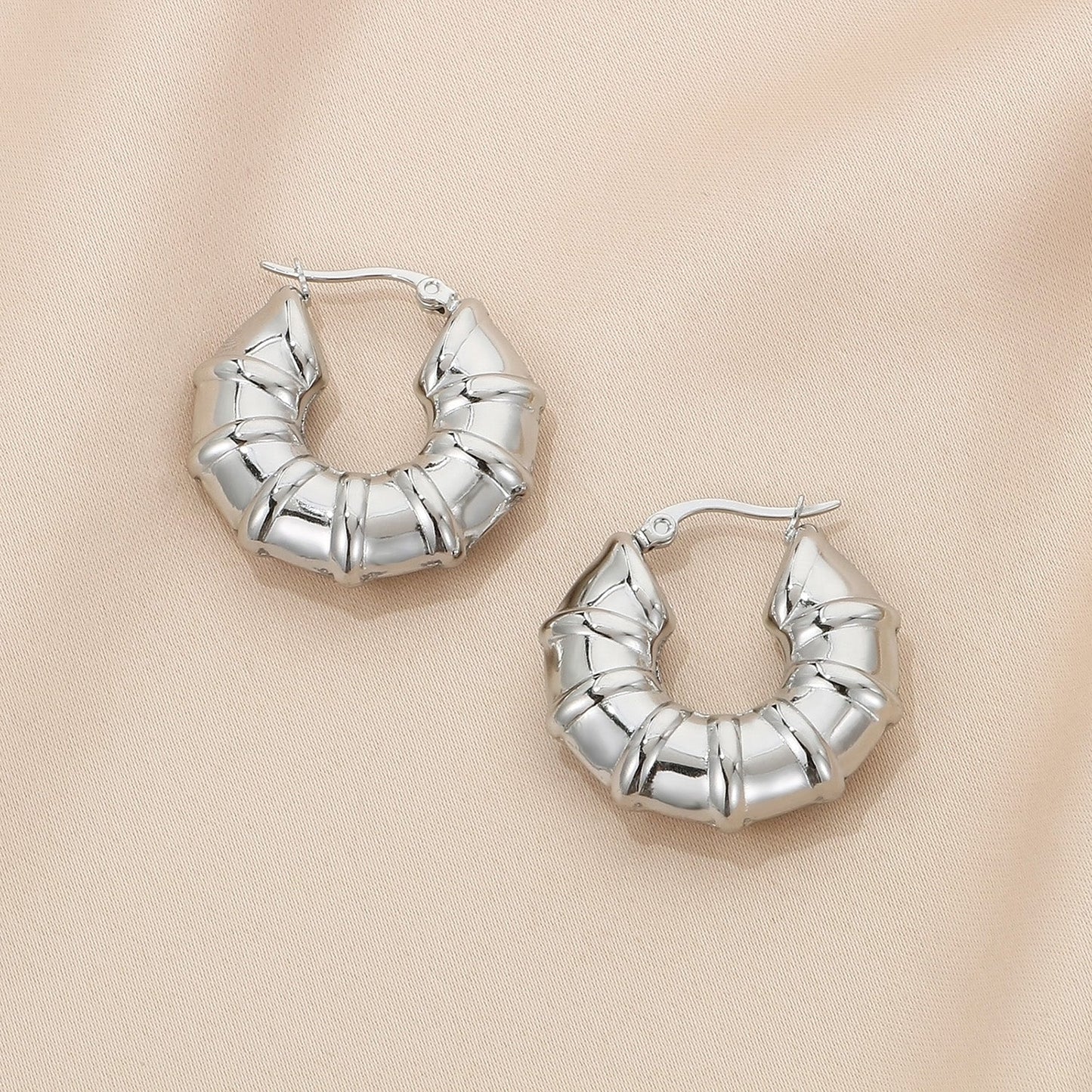 Beach Rose Co.Hinged Hoop Earrings