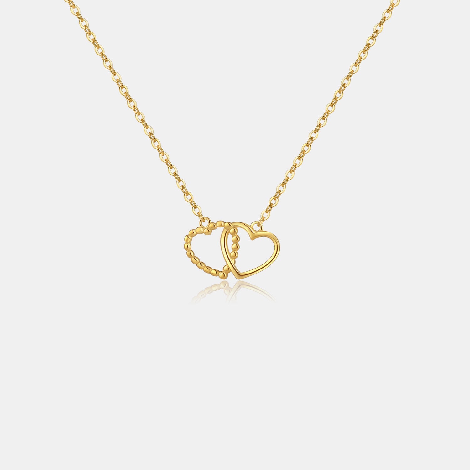 Beach Rose Co.Double Hearts Pendant Necklace