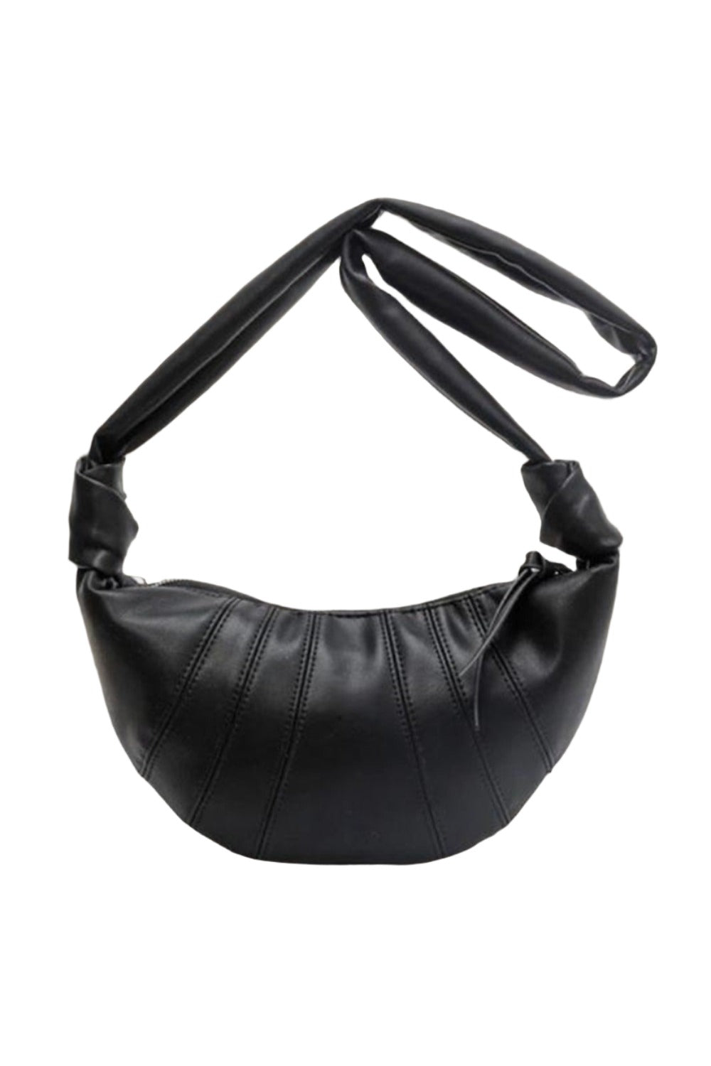 ZenanaVegan Leather Croissant Crossbody Bag