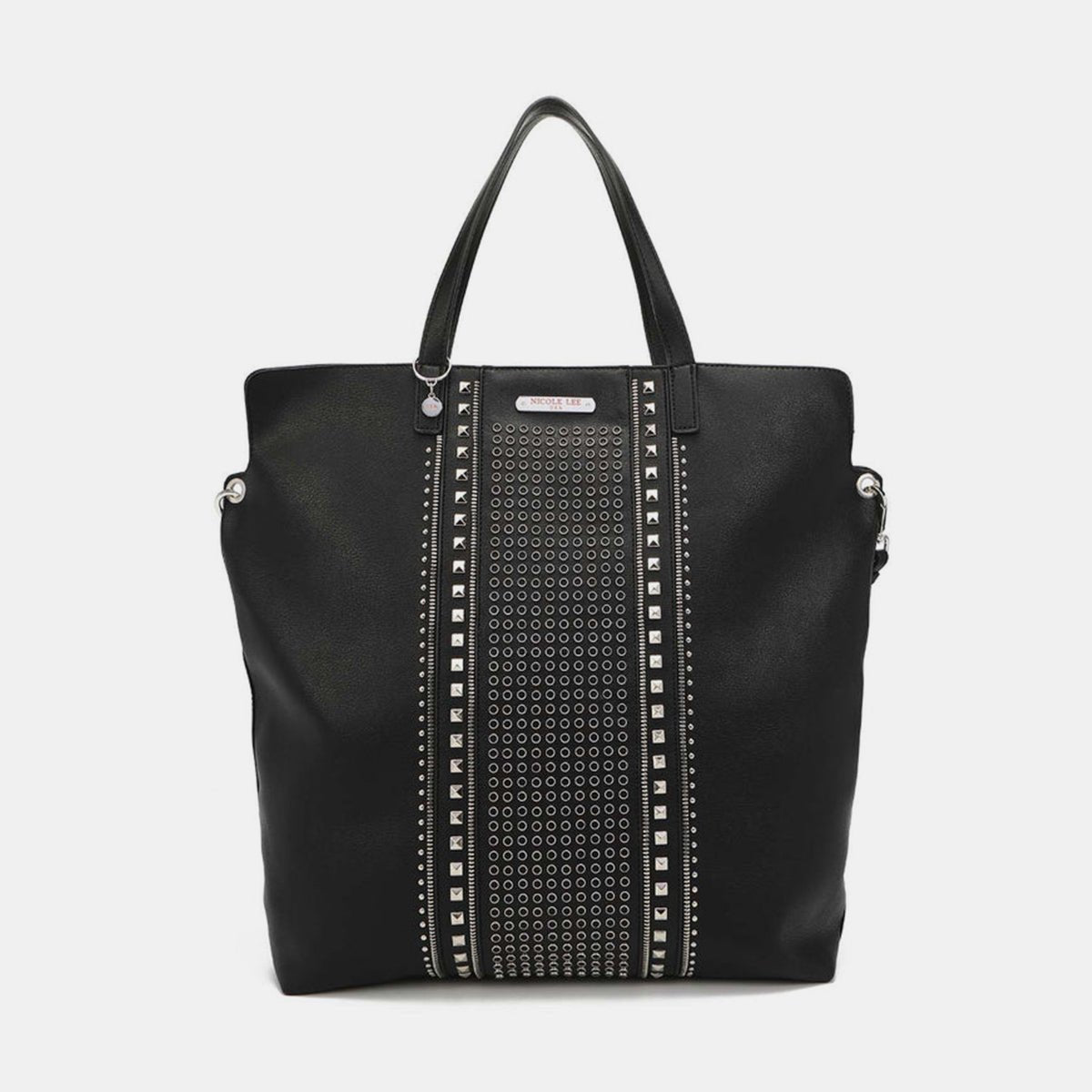 Nicole Lee USAVegan Leather Studded Large Tote Bag